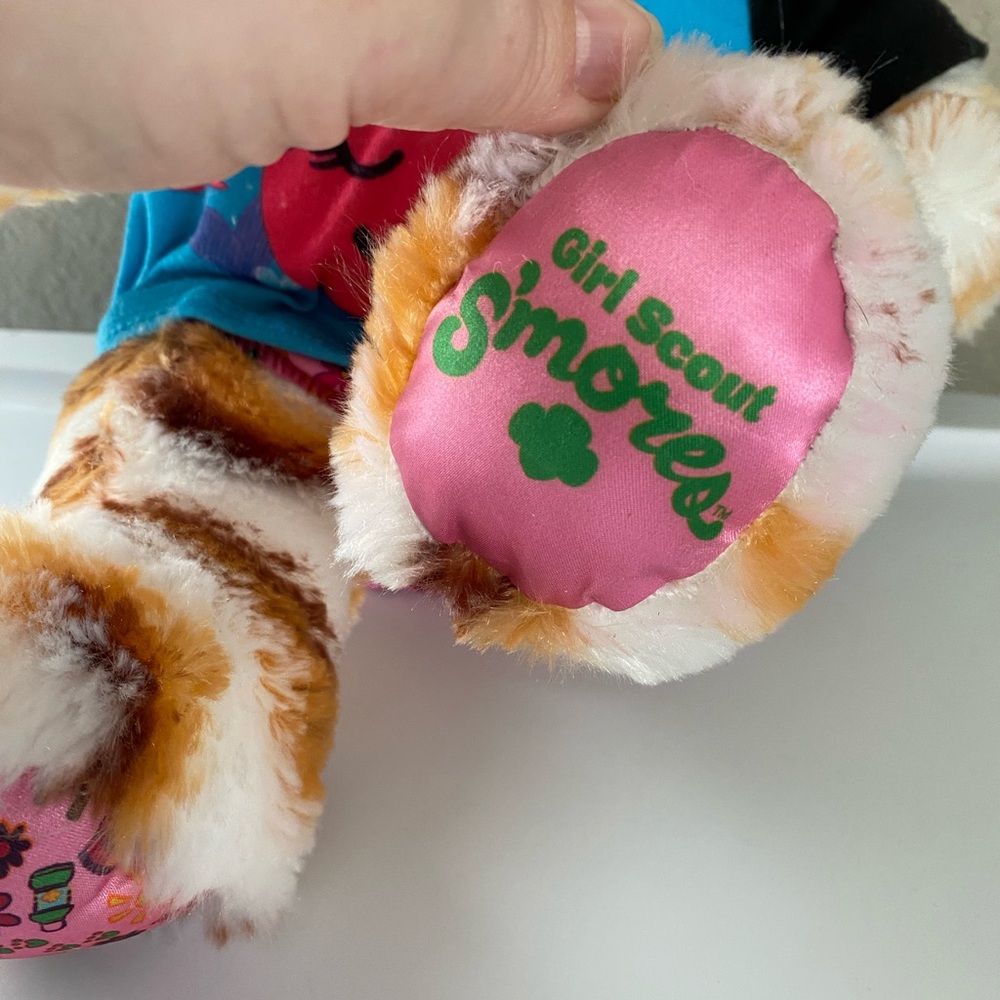 Build A Bear plush BAB Girl Scouts Smores Bear Caramel Swirl Smores With Outfit - Picture 3 of 7